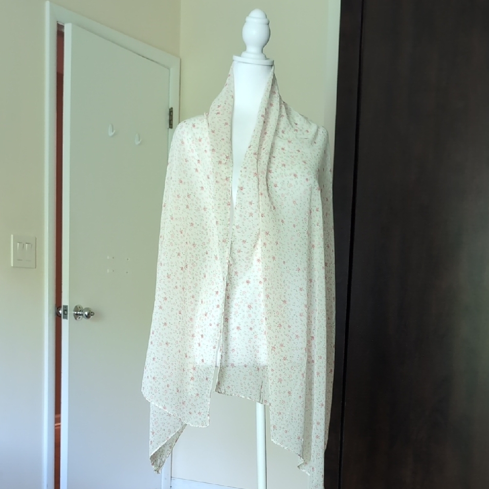 Floral Sheer Scarf